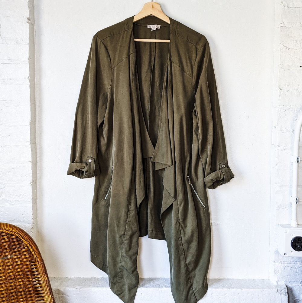 🌠HP🌠Lila Rose Olive Layered Jacket